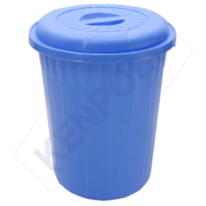 120L Kenpoly Blue Drum Bin Kenya – Heavy Duty With Lid for commercial and residential waste management