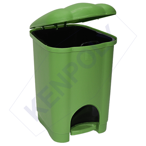 Kenpoly 18L Green Foot Pedal Waste Bin Kenya – Kitchen & Office Dustbin Kenpoly 18L Green Foot Pedal Waste Bin Kenya hygienic kitchen and office dustbin with removable inner bucket