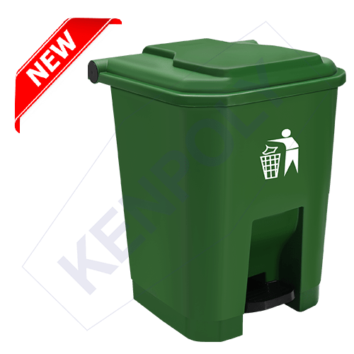 Kenpoly 50L Green Pedal Dustbin Kenya – Heavy Duty Foot Pedal Kitchen Waste Bin