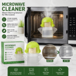 Lorenzo microwave cleaner for easy steam cleaning and grease removal